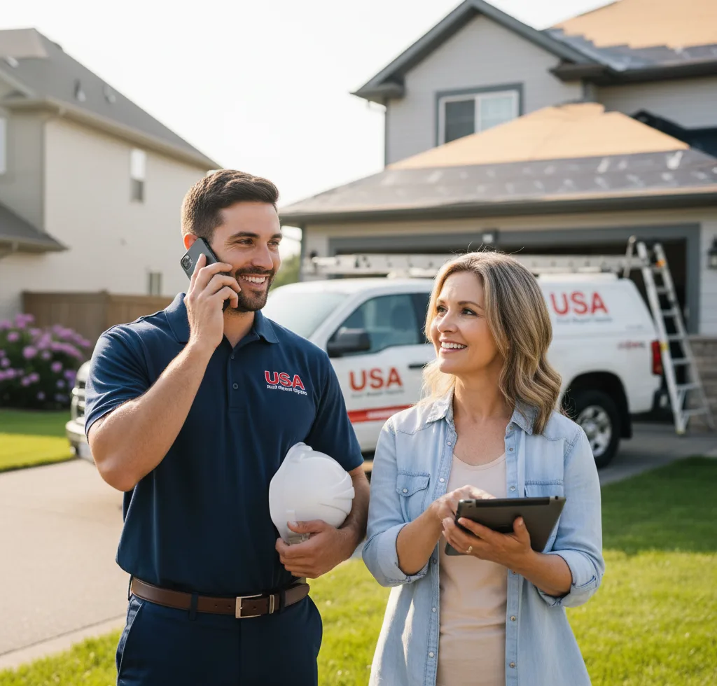 USA Roof Repair Experts customer support in Sandwich